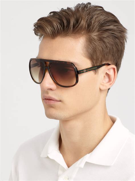 gucci aviator men's sunglasses|gucci unisex aviator sunglasses.